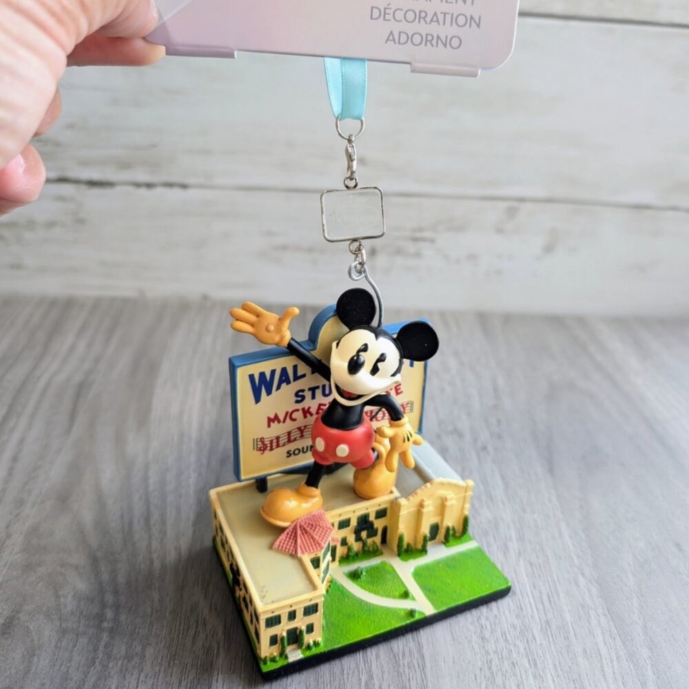 Disney Parks Disney 100 Mickey Mouse Hyperion Studios Sketchbook Ornament NIB